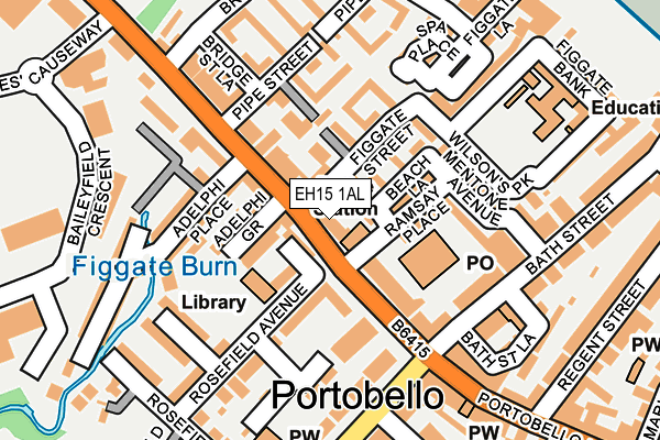 EH15 1AL map - OS OpenMap – Local (Ordnance Survey) EH15 1AL map - OS OpenMap – Local (Ordnance Survey)
