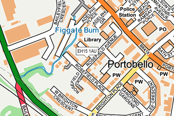 EH15 1AU map - OS OpenMap – Local (Ordnance Survey) EH15 1AU map - OS OpenMap – Local (Ordnance Survey)