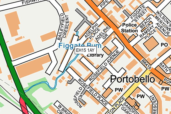 EH15 1AY map - OS OpenMap – Local (Ordnance Survey) EH15 1AY map - OS OpenMap – Local (Ordnance Survey)
