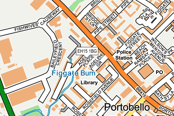 EH15 1BG map - OS OpenMap – Local (Ordnance Survey) EH15 1BG map - OS OpenMap – Local (Ordnance Survey)