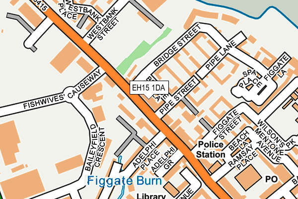 EH15 1DA map - OS OpenMap – Local (Ordnance Survey) EH15 1DA map - OS OpenMap – Local (Ordnance Survey)