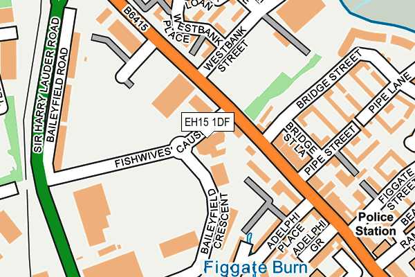 EH15 1DF map - OS OpenMap – Local (Ordnance Survey) EH15 1DF map - OS OpenMap – Local (Ordnance Survey)