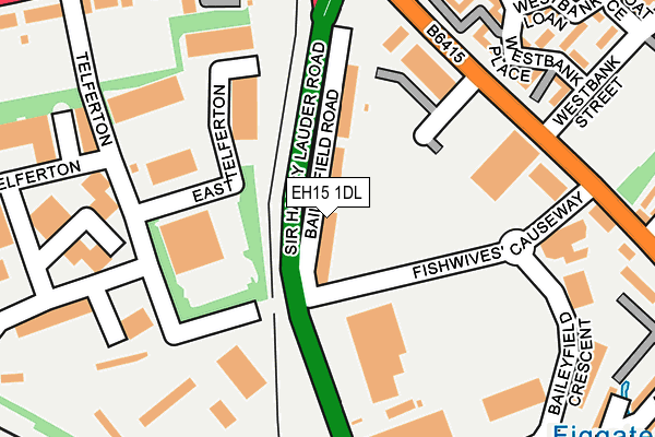 EH15 1DL map - OS OpenMap – Local (Ordnance Survey) EH15 1DL map - OS OpenMap – Local (Ordnance Survey)