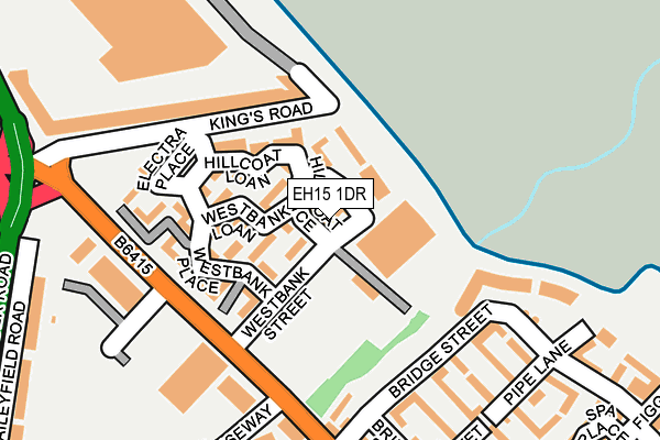 EH15 1DR map - OS OpenMap – Local (Ordnance Survey) EH15 1DR map - OS OpenMap – Local (Ordnance Survey)
