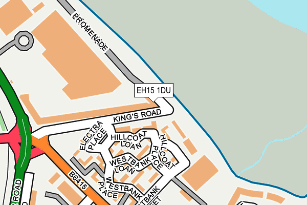 EH15 1DU map - OS OpenMap – Local (Ordnance Survey) EH15 1DU map - OS OpenMap – Local (Ordnance Survey)