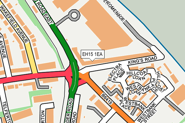 EH15 1EA map - OS OpenMap – Local (Ordnance Survey) EH15 1EA map - OS OpenMap – Local (Ordnance Survey)
