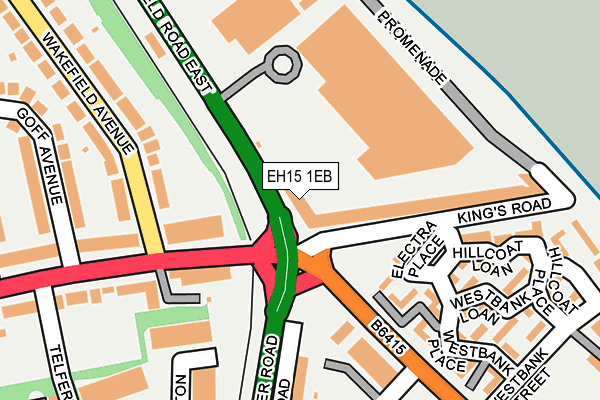 EH15 1EB map - OS OpenMap – Local (Ordnance Survey) EH15 1EB map - OS OpenMap – Local (Ordnance Survey)