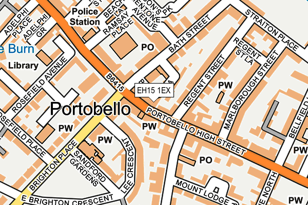 EH15 1EX map - OS OpenMap – Local (Ordnance Survey) EH15 1EX map - OS OpenMap – Local (Ordnance Survey)