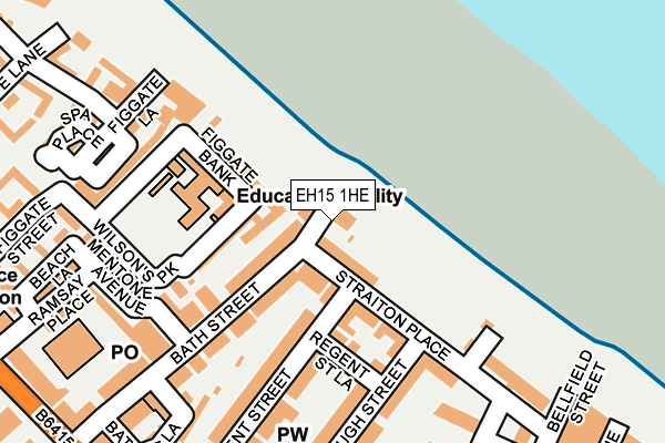 EH15 1HE map - OS OpenMap – Local (Ordnance Survey) EH15 1HE map - OS OpenMap – Local (Ordnance Survey)