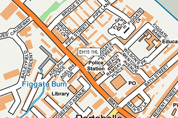 EH15 1HL map - OS OpenMap – Local (Ordnance Survey) EH15 1HL map - OS OpenMap – Local (Ordnance Survey)