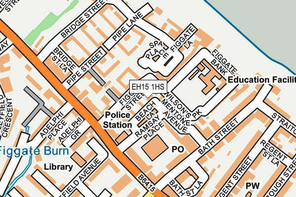 EH15 1HS map - OS OpenMap – Local (Ordnance Survey) EH15 1HS map - OS OpenMap – Local (Ordnance Survey)