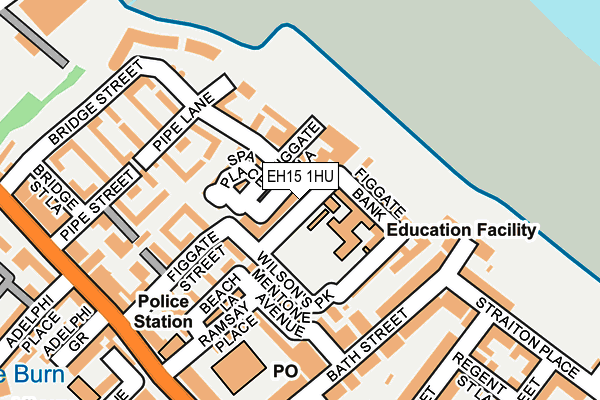 EH15 1HU map - OS OpenMap – Local (Ordnance Survey) EH15 1HU map - OS OpenMap – Local (Ordnance Survey)