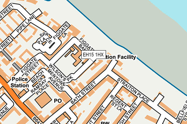 EH15 1HX map - OS OpenMap – Local (Ordnance Survey) EH15 1HX map - OS OpenMap – Local (Ordnance Survey)