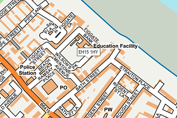 EH15 1HY map - OS OpenMap – Local (Ordnance Survey) EH15 1HY map - OS OpenMap – Local (Ordnance Survey)