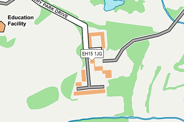 EH15 1JG map - OS OpenMap – Local (Ordnance Survey) EH15 1JG map - OS OpenMap – Local (Ordnance Survey)