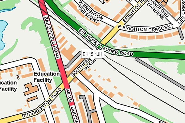 EH15 1JH map - OS OpenMap – Local (Ordnance Survey) EH15 1JH map - OS OpenMap – Local (Ordnance Survey)