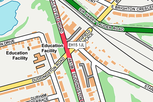 EH15 1JL map - OS OpenMap – Local (Ordnance Survey) EH15 1JL map - OS OpenMap – Local (Ordnance Survey)