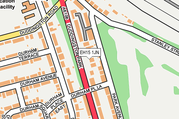 EH15 1JN map - OS OpenMap – Local (Ordnance Survey) EH15 1JN map - OS OpenMap – Local (Ordnance Survey)