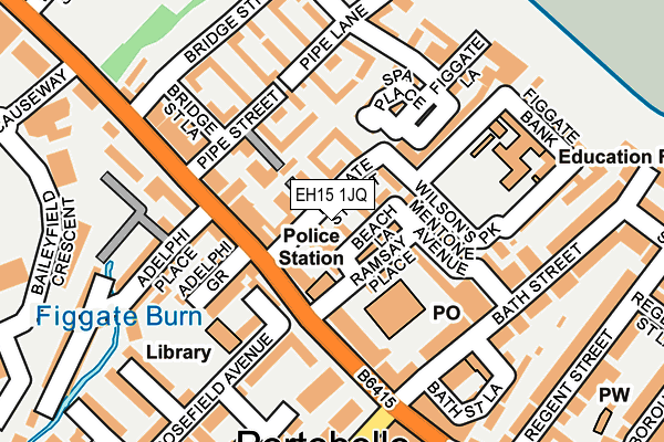 EH15 1JQ map - OS OpenMap – Local (Ordnance Survey) EH15 1JQ map - OS OpenMap – Local (Ordnance Survey)