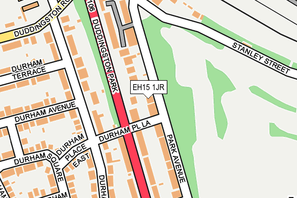 EH15 1JR map - OS OpenMap – Local (Ordnance Survey) EH15 1JR map - OS OpenMap – Local (Ordnance Survey)