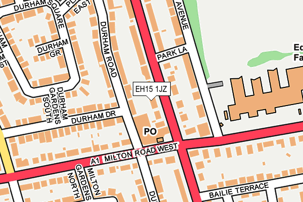 EH15 1JZ map - OS OpenMap – Local (Ordnance Survey) EH15 1JZ map - OS OpenMap – Local (Ordnance Survey)