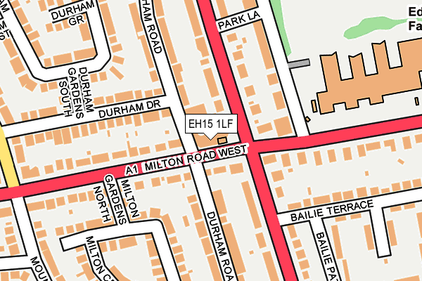 EH15 1LF map - OS OpenMap – Local (Ordnance Survey) EH15 1LF map - OS OpenMap – Local (Ordnance Survey)