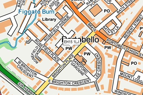 EH15 1LJ map - OS OpenMap – Local (Ordnance Survey) EH15 1LJ map - OS OpenMap – Local (Ordnance Survey)