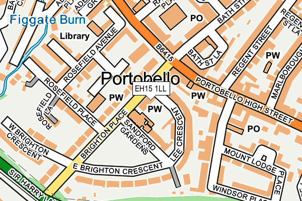 EH15 1LL map - OS OpenMap – Local (Ordnance Survey) EH15 1LL map - OS OpenMap – Local (Ordnance Survey)