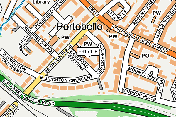 EH15 1LP map - OS OpenMap – Local (Ordnance Survey) EH15 1LP map - OS OpenMap – Local (Ordnance Survey)