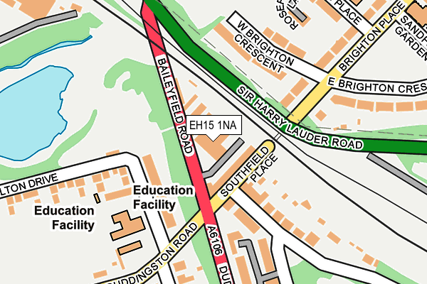 EH15 1NA map - OS OpenMap – Local (Ordnance Survey) EH15 1NA map - OS OpenMap – Local (Ordnance Survey)