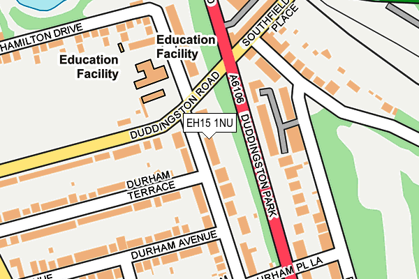 EH15 1NU map - OS OpenMap – Local (Ordnance Survey) EH15 1NU map - OS OpenMap – Local (Ordnance Survey)