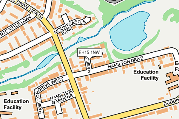 EH15 1NW map - OS OpenMap – Local (Ordnance Survey) EH15 1NW map - OS OpenMap – Local (Ordnance Survey)