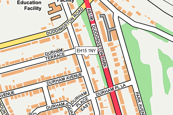 EH15 1NY map - OS OpenMap – Local (Ordnance Survey) EH15 1NY map - OS OpenMap – Local (Ordnance Survey)