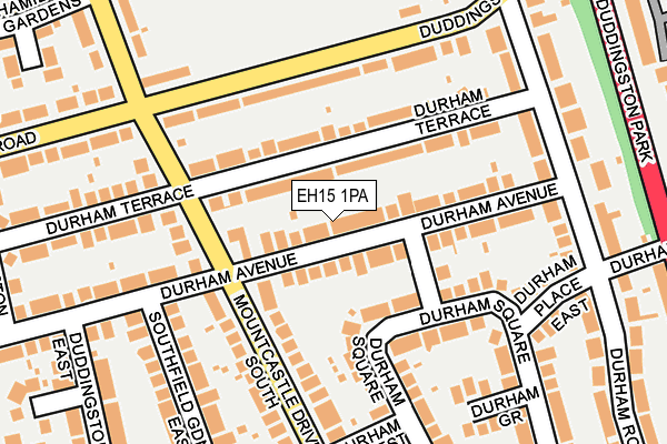 EH15 1PA map - OS OpenMap – Local (Ordnance Survey) EH15 1PA map - OS OpenMap – Local (Ordnance Survey)