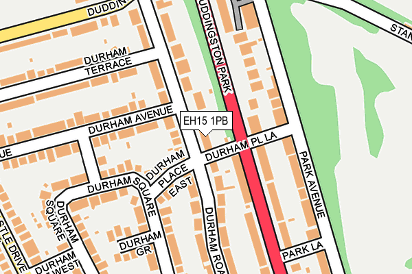 EH15 1PB map - OS OpenMap – Local (Ordnance Survey) EH15 1PB map - OS OpenMap – Local (Ordnance Survey)