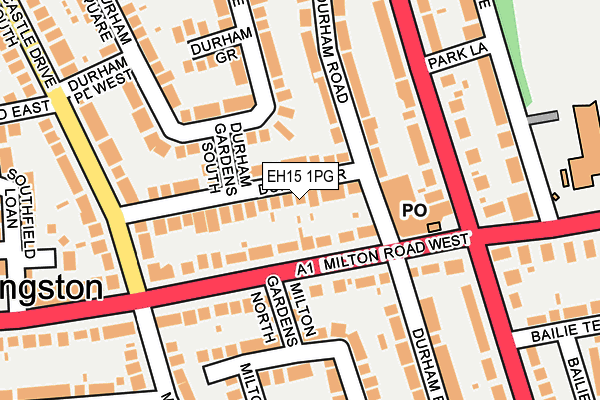 EH15 1PG map - OS OpenMap – Local (Ordnance Survey) EH15 1PG map - OS OpenMap – Local (Ordnance Survey)
