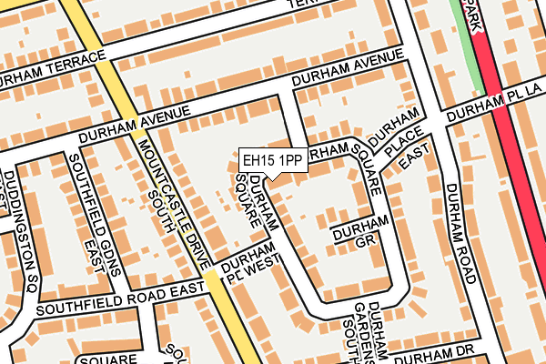 EH15 1PP map - OS OpenMap – Local (Ordnance Survey) EH15 1PP map - OS OpenMap – Local (Ordnance Survey)
