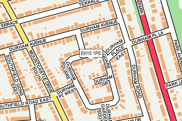 EH15 1PS map - OS OpenMap – Local (Ordnance Survey) EH15 1PS map - OS OpenMap – Local (Ordnance Survey)