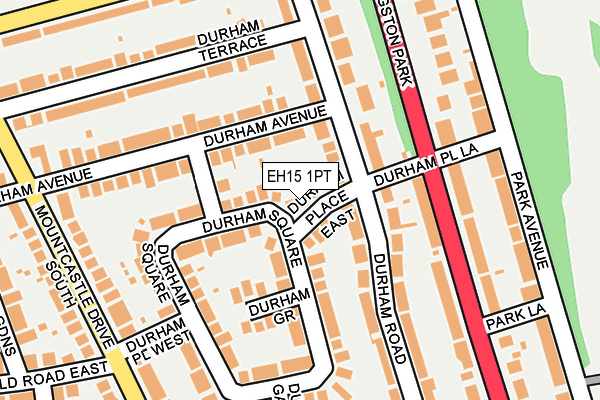 EH15 1PT map - OS OpenMap – Local (Ordnance Survey) EH15 1PT map - OS OpenMap – Local (Ordnance Survey)