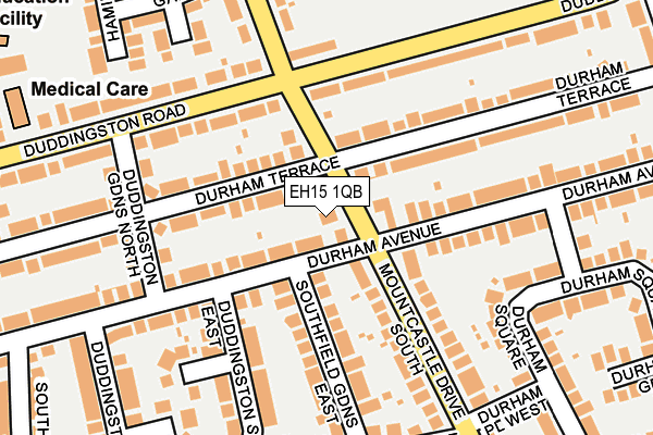 EH15 1QB map - OS OpenMap – Local (Ordnance Survey) EH15 1QB map - OS OpenMap – Local (Ordnance Survey)