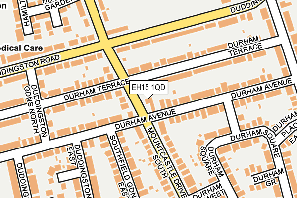 EH15 1QD map - OS OpenMap – Local (Ordnance Survey) EH15 1QD map - OS OpenMap – Local (Ordnance Survey)