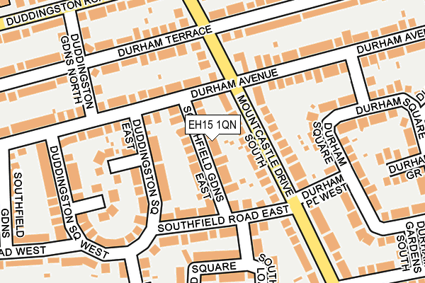 EH15 1QN map - OS OpenMap – Local (Ordnance Survey) EH15 1QN map - OS OpenMap – Local (Ordnance Survey)