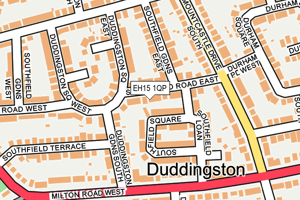 EH15 1QP map - OS OpenMap – Local (Ordnance Survey) EH15 1QP map - OS OpenMap – Local (Ordnance Survey)