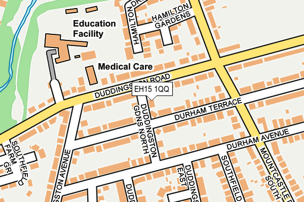 EH15 1QQ map - OS OpenMap – Local (Ordnance Survey) EH15 1QQ map - OS OpenMap – Local (Ordnance Survey)