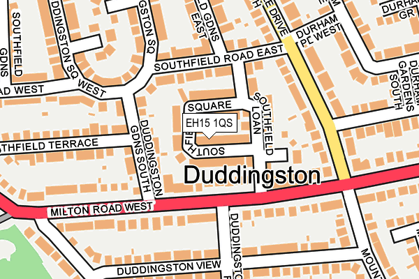 EH15 1QS map - OS OpenMap – Local (Ordnance Survey) EH15 1QS map - OS OpenMap – Local (Ordnance Survey)