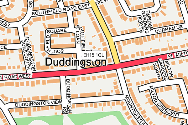 EH15 1QU map - OS OpenMap – Local (Ordnance Survey) EH15 1QU map - OS OpenMap – Local (Ordnance Survey)