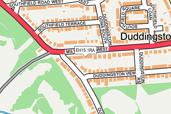 EH15 1RA map - OS OpenMap – Local (Ordnance Survey) EH15 1RA map - OS OpenMap – Local (Ordnance Survey)