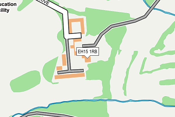 EH15 1RB map - OS OpenMap – Local (Ordnance Survey) EH15 1RB map - OS OpenMap – Local (Ordnance Survey)