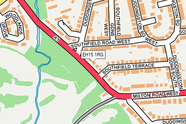EH15 1RG map - OS OpenMap – Local (Ordnance Survey) EH15 1RG map - OS OpenMap – Local (Ordnance Survey)