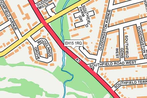 EH15 1RQ map - OS OpenMap – Local (Ordnance Survey) EH15 1RQ map - OS OpenMap – Local (Ordnance Survey)